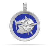 Mackerel "Kingfish" Compass Medallion Pendant